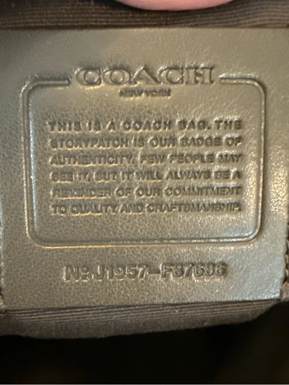 Coach Prairie Metallic Silver Satchel - Picture 8 of 8